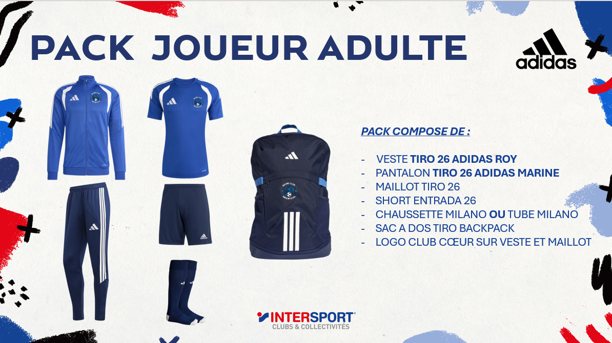 PACK ADULTE RCA ADIDAS